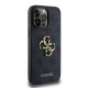 Husa Guess PU 4G Metal Logo pentru iPhone 14 Pro Max, Gri (Bakr, GUHCP14X4GMGGR) by www.silkase.ro