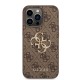Husă Guess PU 4G Metal Logo pentru iPhone 14 Pro Max Brown (Bakr, GUHCP14X4GMGBR) by www.silkase.ro