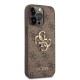 Husă Guess PU 4G Metal Logo pentru iPhone 14 Pro Max Brown (Bakr, GUHCP14X4GMGBR) by www.silkase.ro