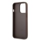 Husă Guess PU 4G Metal Logo pentru iPhone 14 Pro Max Brown (Bakr, GUHCP14X4GMGBR) by www.silkase.ro