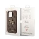 Husă Guess PU 4G Metal Logo pentru iPhone 14 Pro Max Brown (Bakr, GUHCP14X4GMGBR) by www.silkase.ro