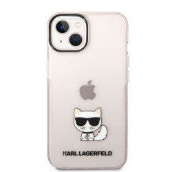 Husă de Protecție Karl Lagerfeld Choupette Logo pentru iPhone 14 Plus, Roz
