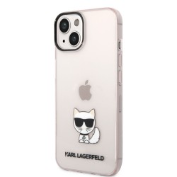Husă de Protecție Karl Lagerfeld Choupette Logo pentru iPhone 14 Plus, Roz