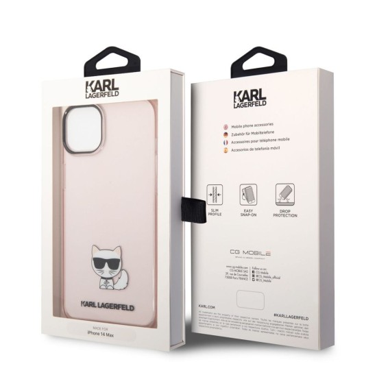 Husă de Protecție Karl Lagerfeld Choupette Logo pentru iPhone 14 Plus, Roz Husă de Protecție Karl Lagerfeld Choupette Logo pentru iPhone 14 Plus, Roz (Bakr, KLHCP14MCTTRI) by www.silkase.ro