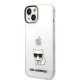 Husa Karl Lagerfeld Choupette Logo pentru iPhone 14 Plus, Transparenta (Bakr, KLHCP14MCTTR) by www.silkase.ro