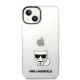 Husa Karl Lagerfeld Choupette Logo pentru iPhone 14 Plus, Transparenta (Bakr, KLHCP14MCTTR) by www.silkase.ro