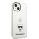 Husa Karl Lagerfeld Choupette Logo pentru iPhone 14 Plus, Transparenta (Bakr, KLHCP14MCTTR) by www.silkase.ro