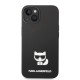 Husă de Protecție iPhone 14 Plus Karl Lagerfeld Liquid Silicone Choupette, Black (Bakr, KLHCP14MSLCTBK) by www.silkase.ro