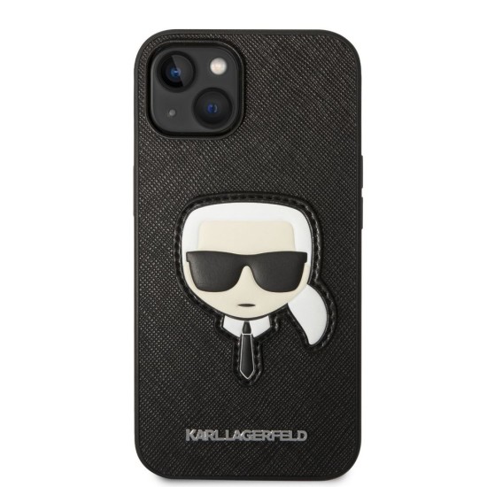 Husa de Protectie Karl Lagerfeld PU Saffiano Karl Head pentru iPhone 14 Plus, Black Husa de Protectie Karl Lagerfeld PU Saffiano Karl Head pentru iPhone 14 Plus, Black (Bakr, KLHCP14MSAPKHK) by www.silkase.ro