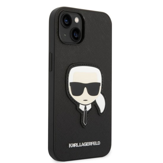 Husa de Protectie Karl Lagerfeld PU Saffiano Karl Head pentru iPhone 14 Plus, Black Husa de Protectie Karl Lagerfeld PU Saffiano Karl Head pentru iPhone 14 Plus, Black (Bakr, KLHCP14MSAPKHK) by www.silkase.ro