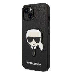 Husa de Protectie Karl Lagerfeld PU Saffiano Karl Head pentru iPhone 14 Plus, Black