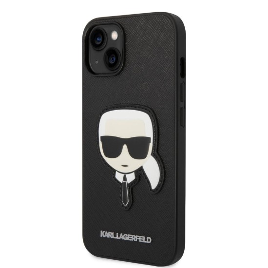 Husa de Protectie Karl Lagerfeld PU Saffiano Karl Head pentru iPhone 14 Plus, Black Husa de Protectie Karl Lagerfeld PU Saffiano Karl Head pentru iPhone 14 Plus, Black (Bakr, KLHCP14MSAPKHK) by www.silkase.ro