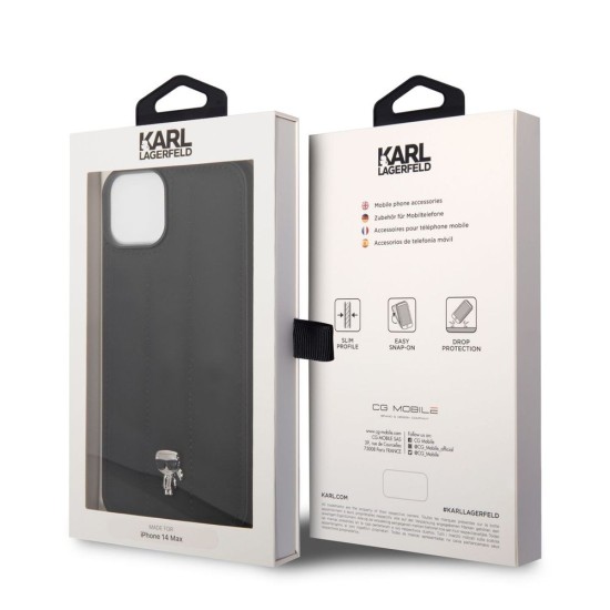 Husă de Protecție Karl Lagerfeld Quilted Puffy Ikonik Logo pentru iPhone 14 Plus, Black Husă de Protecție Karl Lagerfeld Quilted Puffy Ikonik Logo pentru iPhone 14 Plus, Black (Bakr, KLHCP14MPSQPK) by www.silkase.ro