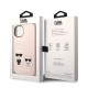 Husa iPhone 14 Plus Karl Lagerfeld Liquid Silicone, MagSafe, Karl & Choupette, Roz (Bakr, KLHMP14MSSKCI) by www.silkase.ro