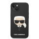 Husă Karl Lagerfeld Liquid Silicone Karl Head pentru iPhone 14 Plus, Black (Bakr, KLHCP14MSLKHBK) by www.silkase.ro