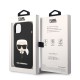 Husă Karl Lagerfeld Liquid Silicone Karl Head pentru iPhone 14 Plus, Black (Bakr, KLHCP14MSLKHBK) by www.silkase.ro