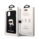 Husă Karl Lagerfeld Liquid Silicone Ikonik NFT pentru iPhone 14 Plus, Black (Bakr, KLHCP14MSNIKBCK) by www.silkase.ro