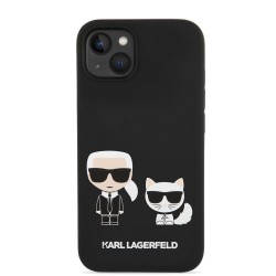 Husa Karl Lagerfeld Liquid Silicone Karl and Choupette MagSafe pentru iPhone 14 Plus, Neagra Husa Karl Lagerfeld Liquid Silicone Karl and Choupette MagSafe pentru iPhone 14 Plus, Neagra