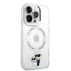 Husa Karl Lagerfeld IML Karl and Choupette MagSafe pentru iPhone 14 Pro Max, Transparenta (Bakr, KLHMP14XHNKCIT) by www.silkase.ro