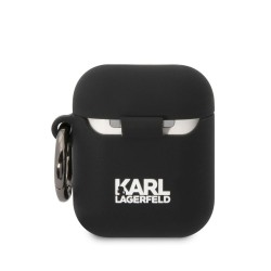 Husa Karl Lagerfeld 3D Logo NFT Choupette Head Silicon pentru AirPods 1/2, Neagra Husa Karl Lagerfeld 3D Logo NFT Choupette Head Silicon pentru AirPods 1/2, Neagra