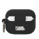 Husa Karl Lagerfeld 3D Logo NFT Choupette Head Silicone pentru AirPods Pro, Black (Bakr, KLAPRUNCHK) by www.silkase.ro