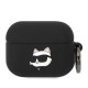 Husa Karl Lagerfeld 3D Logo NFT Choupette Head Silicone pentru AirPods Pro, Black (Bakr, KLAPRUNCHK) by www.silkase.ro