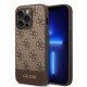 Husa Guess PU 4G Stripe pentru iPhone 14 Pro Max, Maro (Bakr, GUHCP14XG4GLBR) by www.silkase.ro