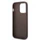 Husa Guess PU 4G Stripe pentru iPhone 14 Pro Max, Maro (Bakr, GUHCP14XG4GLBR) by www.silkase.ro