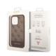 Husa Guess PU 4G Stripe pentru iPhone 14 Pro Max, Maro (Bakr, GUHCP14XG4GLBR) by www.silkase.ro