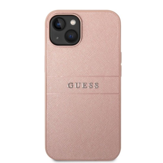 Husă Guess PU Leather Saffiano pentru iPhone 14 Plus, Pink Husă Guess PU Leather Saffiano pentru iPhone 14 Plus, Pink (Bakr, GUHCP14MPSASBPI) by www.silkase.ro