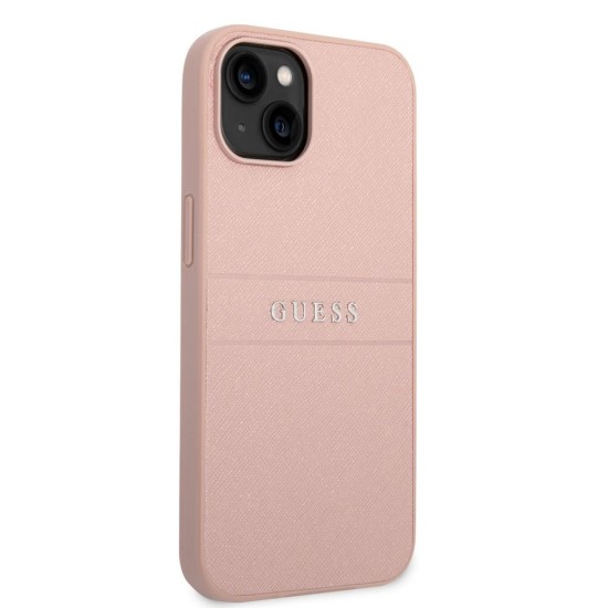 Husă Guess PU Leather Saffiano pentru iPhone 14 Plus, Pink Husă Guess PU Leather Saffiano pentru iPhone 14 Plus, Pink (Bakr, GUHCP14MPSASBPI) by www.silkase.ro