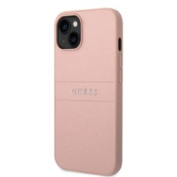 Husă Guess PU Leather Saffiano pentru iPhone 14 Plus, Pink