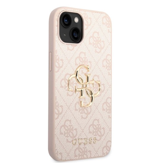 Husă Guess PU 4G Metal Logo pentru iPhone 14, Roz - Design Premium Husă Guess PU 4G Metal Logo pentru iPhone 14, Roz - Design Premium (Bakr, GUHCP14S4GMGPI) by www.silkase.ro