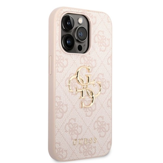 Husă Guess PU 4G Metal Logo pentru iPhone 14 Pro Max, Roz Husă Guess PU 4G Metal Logo pentru iPhone 14 Pro Max, Roz (Bakr, GUHCP14X4GMGPI) by www.silkase.ro