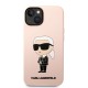 Husă Karl Lagerfeld Liquid Silicone Ikonik NFT pentru iPhone 14 Plus, Roz (Bakr, KLHCP14MSNIKBCP) by www.silkase.ro