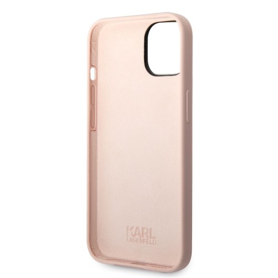 Husă Karl Lagerfeld Liquid Silicone Ikonik NFT pentru iPhone 14 Plus, Roz (Bakr, KLHCP14MSNIKBCP) by www.silkase.ro