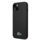 Husa Lacoste Liquid Silicone Croc Logo MagSafe pentru iPhone 13/14/15, Neagra (Bakr, LCHMP14SSLOK) by www.silkase.ro