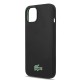 Husa Lacoste Liquid Silicone Croc Logo MagSafe pentru iPhone 13/14/15, Neagra (Bakr, LCHMP14SSLOK) by www.silkase.ro