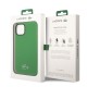 Husa Lacoste Liquid Silicone Croc Logo MagSafe pentru iPhone 13/14/15, Verde (Bakr, LCHMP14SSLON) by www.silkase.ro