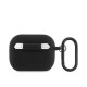 Husa Lacoste Liquid Silicone Croc Logo pentru AirPods Pro - Black (Bakr, LCAPSLOK) by www.silkase.ro