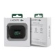 Husa Lacoste Liquid Silicone Croc Logo pentru AirPods Pro - Black (Bakr, LCAPSLOK) by www.silkase.ro