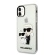 Husa Karl Lagerfeld IML Glitter Karl and Choupette NFT pentru iPhone 11, Transparenta (Bakr, KLHCN61HNKCTGT) by www.silkase.ro
