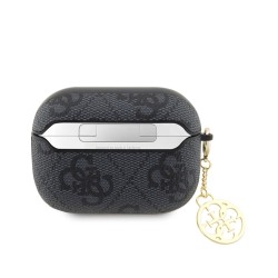Husa Guess 4G Script PC/PU Charm pentru AirPods Pro 2, Black