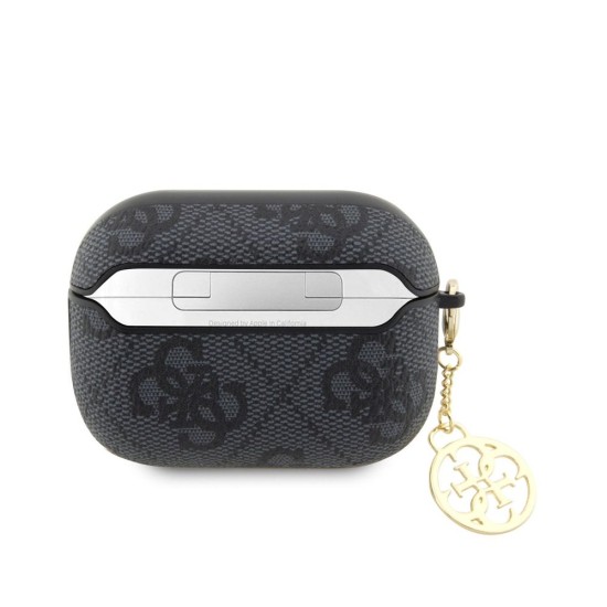 Husa Guess 4G Script PC/PU Charm pentru AirPods Pro 2, Black Husa Guess 4G Script PC/PU Charm pentru AirPods Pro 2, Black (Bakr, GUAP2G4GSMK) by www.silkase.ro