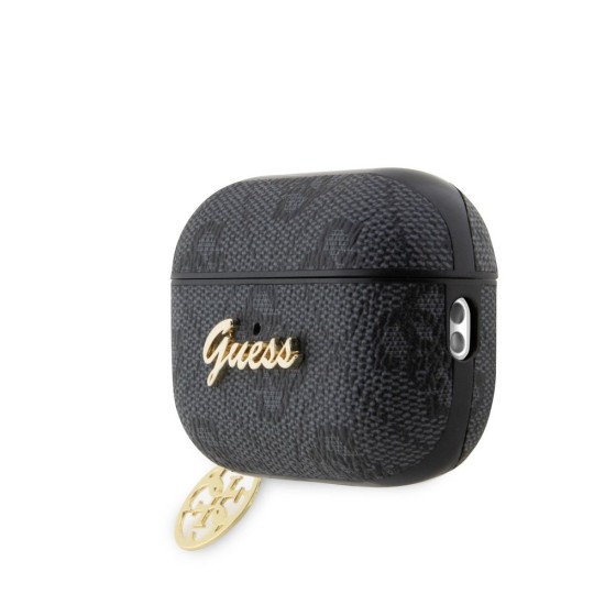 Husa Guess 4G Script PC/PU Charm pentru AirPods Pro 2, Black Husa Guess 4G Script PC/PU Charm pentru AirPods Pro 2, Black (Bakr, GUAP2G4GSMK) by www.silkase.ro