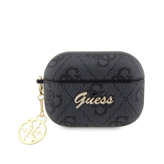 Husa Guess 4G Script PC/PU Charm pentru AirPods Pro 2, Black Husa Guess 4G Script PC/PU Charm pentru AirPods Pro 2, Black (Bakr, GUAP2G4GSMK) by www.silkase.ro