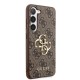 Husă Guess PU 4G Metal Logo pentru Samsung Galaxy S23, Brown (Bakr, GUHCS23S4GMGBR) by www.silkase.ro