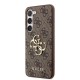 Husă Guess PU 4G Metal Logo pentru Samsung Galaxy S23, Brown (Bakr, GUHCS23S4GMGBR) by www.silkase.ro