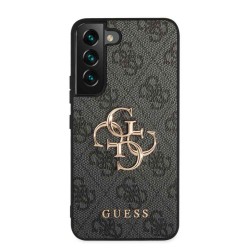Husa Guess PU 4G Metal Logo pentru Samsung Galaxy S23, Gri Husa Guess PU 4G Metal Logo pentru Samsung Galaxy S23, Gri