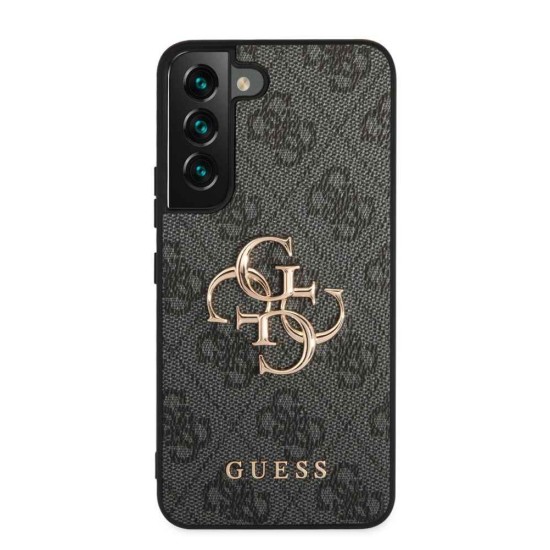 Husa Guess PU 4G Metal Logo pentru Samsung Galaxy S23, Gri (Bakr, GUHCS23S4GMGGR) by www.silkase.ro